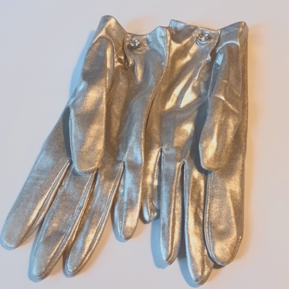 Silver Fashion Gloves
